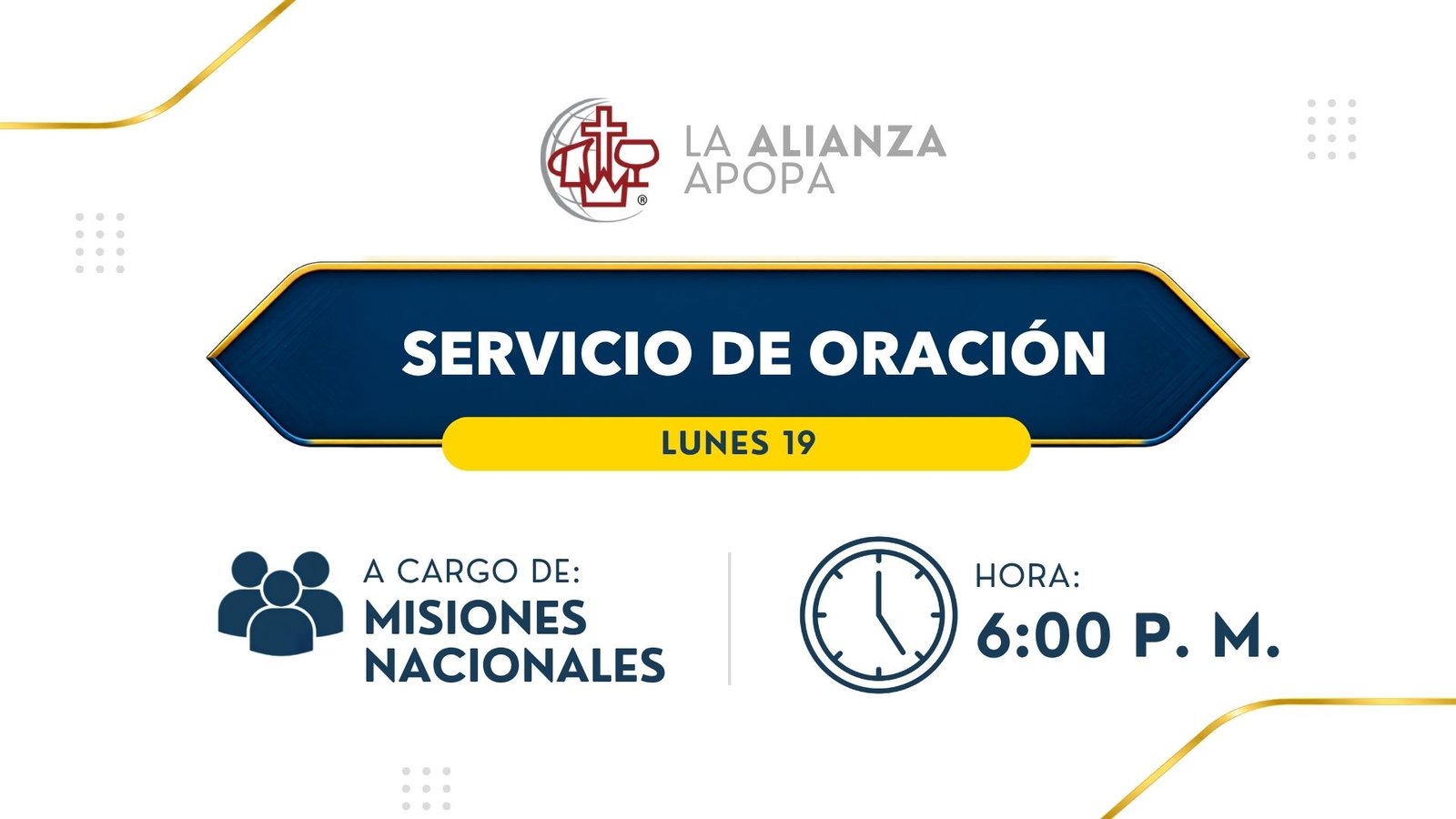 Serivicio de oracion